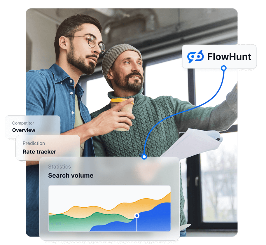 Illustration of the data FlowHunt looks at when performing SEO analysis of websites.